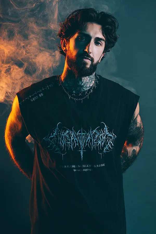 seance-artistique-homme-studio-fumée-colorée